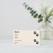 Paws Visitenkarte (Stehend Vorderseite)