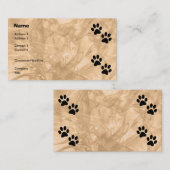 Paws Visitenkarte (Vorne/Hinten)