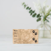 Paws Visitenkarte (Stehend Vorderseite)