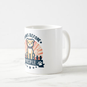 Paws vor den Niedlichen Funny Hund Lover Kaffeetasse