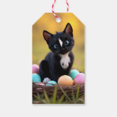 Paws & Whiskers Pastel: Felinis Osterkorb Geschenkanhänger (Rückseite)