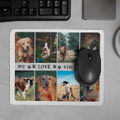 Paws Wir Liebe Sie Vater Foto Collage Mousepad
