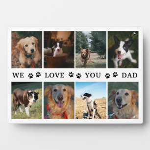 Paws Wir Liebe Sie Vater FotoCollage Fotoplatte