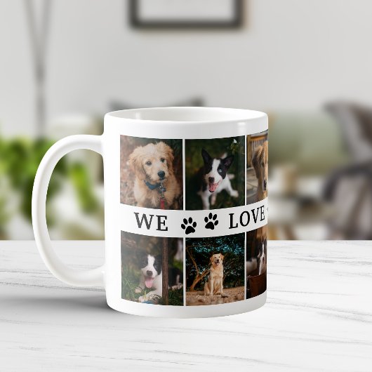 Paws Wir Liebe Sie Vater FotoCollage Kaffeetasse