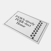 PAWS-Zuhause Cat Door Mat Fußmatte (Schrägansicht)