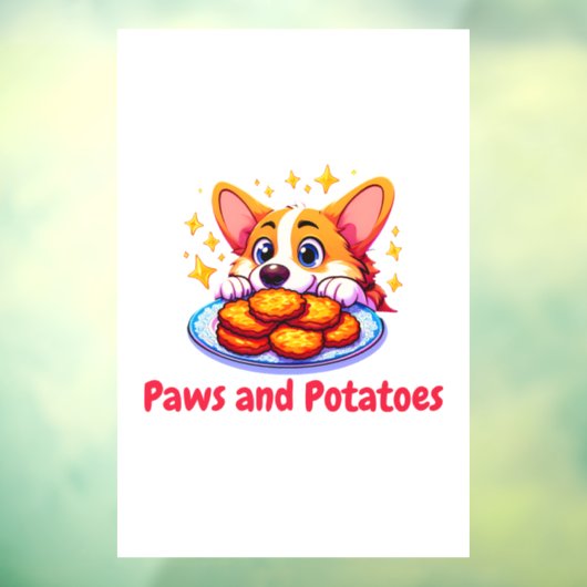 Pawsand Potato Fensteraufkleber (Blatt 3)
