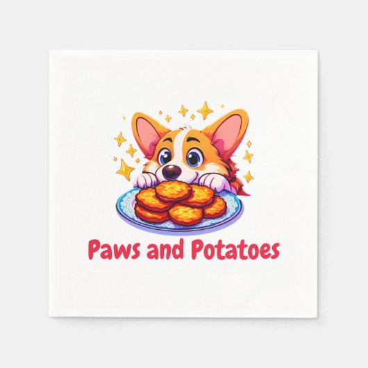 Pawsand Potato Serviette (Vorderseite)