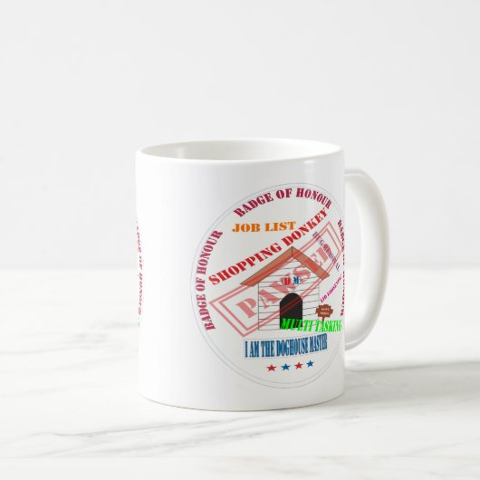 Pawsed Doghouse Master Design Classic Tasse (VorderseiteRechts)