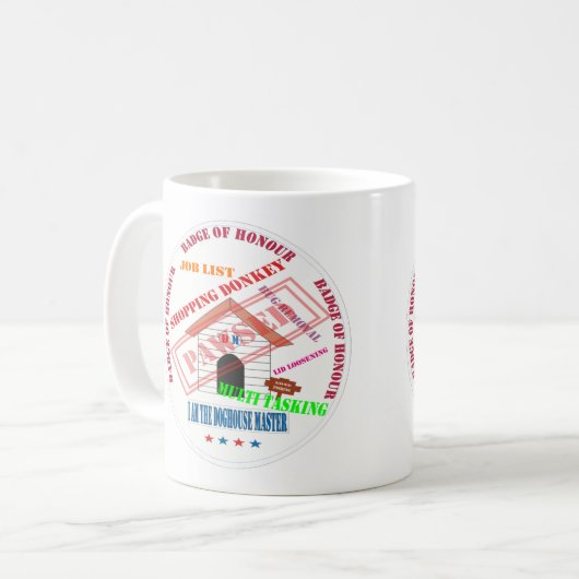 Pawsed Doghouse Master Design Classic Tasse (Vorderseite Links)