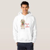 Pawsh and Festive Dog Hoodie, Fancy Christmas Dog  Hoodie (Vorne ganz)