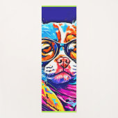 Pawsially Perfect: Top Hunde Artwork Yogamatte (Vorderseite)
