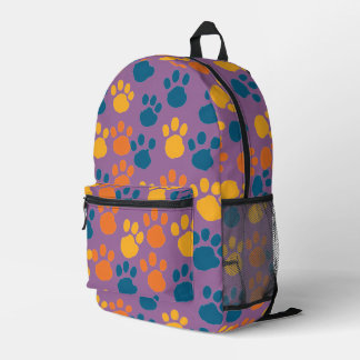 Pawsistisch Niedlich Lila Bedruckter Rucksack