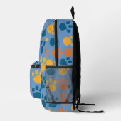 Pawsistisch Niedliches Blau Bedruckter Rucksack (Rechts)
