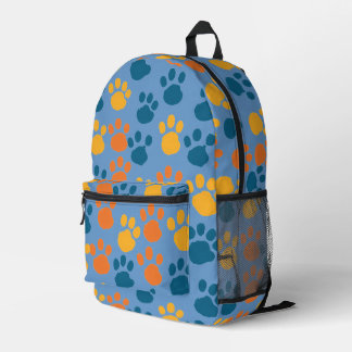 Pawsistisch Niedliches Blau Bedruckter Rucksack