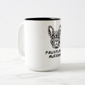 Pawsistisch Phantastischer Bulldog Zweifarbige Tasse (Vorderseite Links)