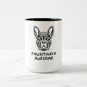 Pawsistisch Phantastischer Bulldog Zweifarbige Tasse