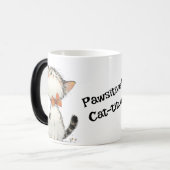 Pawsitiv Cat-titude Coffee Tasse - Sip with Sass (Vorderseite Links)