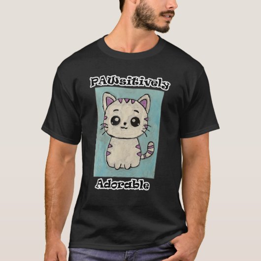 pawsitiv erfreulich T-Shirt (Vorderseite)