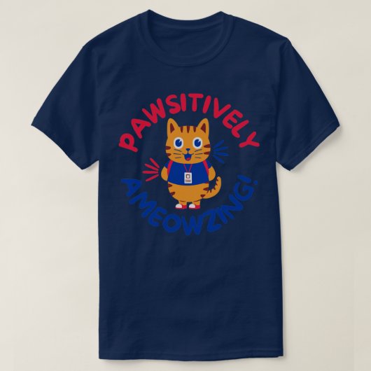 pawsitiv erstaunlich T-Shirt (Design vorne)