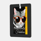 Pawsitiv Fabulous Cat Ornament Aus Metall (Vorderseite links)