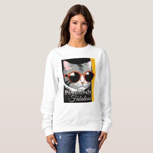 Pawsitiv Fabulous Cat Sweatshirt (Vorne ganz)