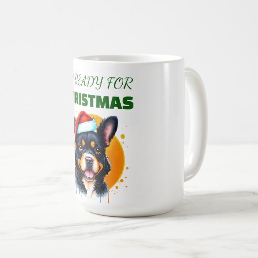 Pawsitiv frohe Weihnachten Kaffeetasse (VorderseiteRechts)