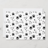 Pawsitiv fröhliches, modernes, individuelles Foto Feiertagskarte (Rückseite)