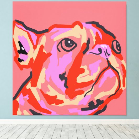 pawsitiv gepatcht leinwanddruck (Insitu (Holzboden))