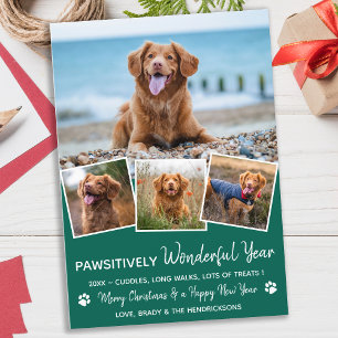 Pawsitiv Heimtierjahr im Review Puppy Dog Foto Feiertagskarte
