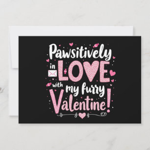 Pawsitiv in Liebe mit meinem Furnier Valentine Einladung