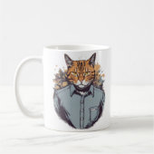 Pawsitiv klatschen in seinem Shirt und seiner Kraw Kaffeetasse (Links)