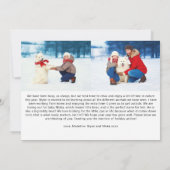 Pawsitiv Merry 3 Foto Pet Feiertagskarte (Rückseite)