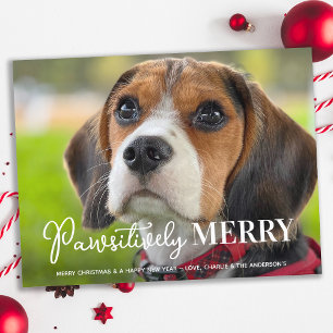 Pawsitiv Merry Custom Pet Hund Foto Weihnachten