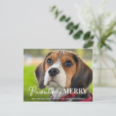 Pawsitiv Merry Custom Pet Hund Foto Weihnachten (Stehend Vorderseite)