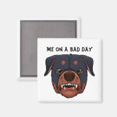 Pawsitiv Moody: Mad Dog Face Magnet (Vorderseite/Rückseite)