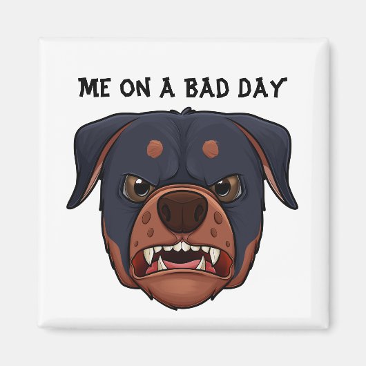 Pawsitiv Moody: Mad Dog Face Magnet (Vorne)
