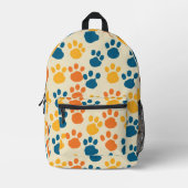 Pawsitiv Niedlich Beige Bedruckter Rucksack (Vorderseite)