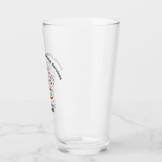 Pawsitiv Oakland FOAS Glass Pint Glas (Links)