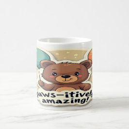 Pawsitiv Phantastisch - Fun Animal Quote Design Kaffeetasse