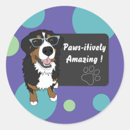 Pawsitiv Phantastische Bildung Runder Aufkleber