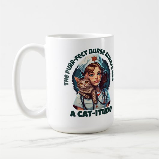 Pawsitiv Purfect Cat Nurse Kaffeetasse (Links)