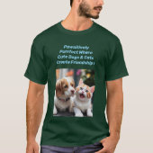Pawsitiv Purfect Hunde & Katzen T - Shirt Design. (Vorderseite)