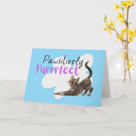 Pawsitiv Purfect Karte (Gelbe Blume)