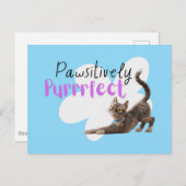 Pawsitiv Purfect Postkarte (Vorne/Hinten)