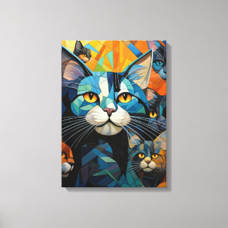 Pawsitiv Purfect Prints und Pawesome Leinwanddruck