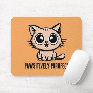 Pawsitiv Purfect, schöne Manga Kitten Mousepad