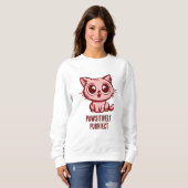 Pawsitiv Purfect, schöne Manga Kitten Sweatshirt (Vorne ganz)