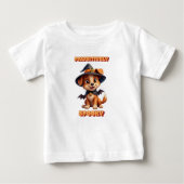 Pawsitiv Spooky Niedlich Halloween Baby T-shirt (Vorderseite)