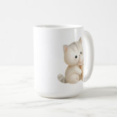 Pawsitiv Sweet Happy Cat mit Eiscreme Kaffeetasse (VorderseiteRechts)
