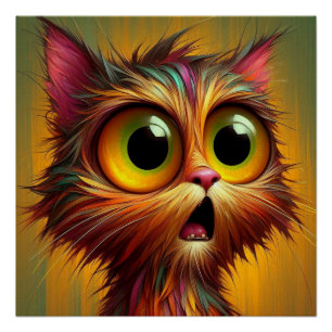 pawsitiv überrascht poster